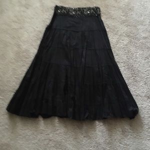 Black full length Skirt, Size Small, Wet Seal